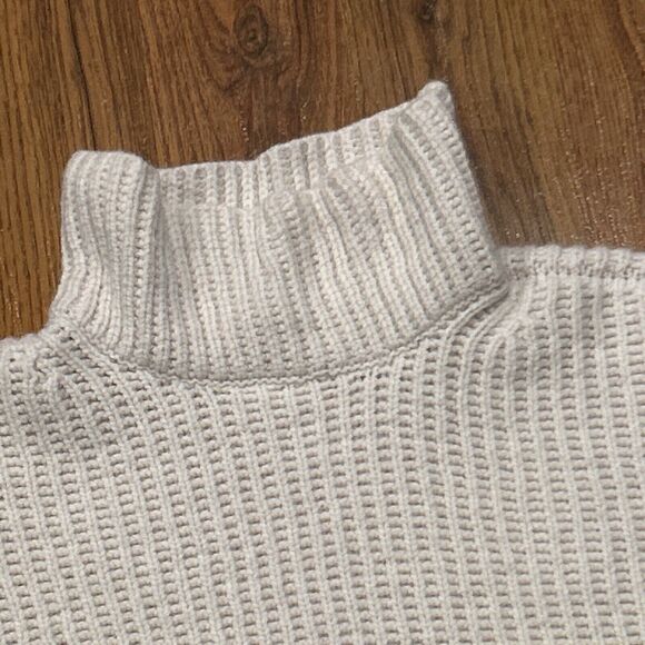 Duffy Sweater Womens Medium Yellow Ombré Boxy Cashmere Wool High Neck Jumper - Picture 4 of 5